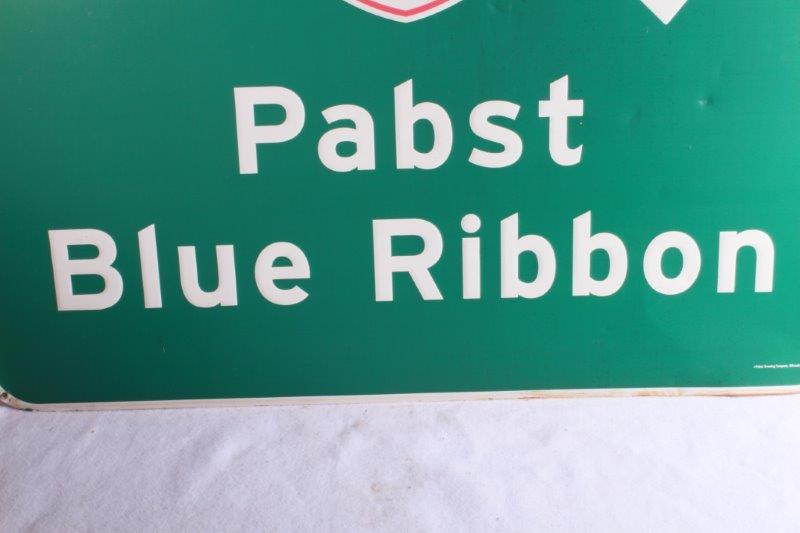 Pabst Blue Ribbon Exit Sign