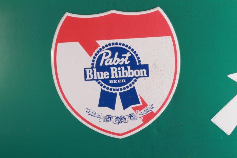 Pabst Blue Ribbon Exit Sign