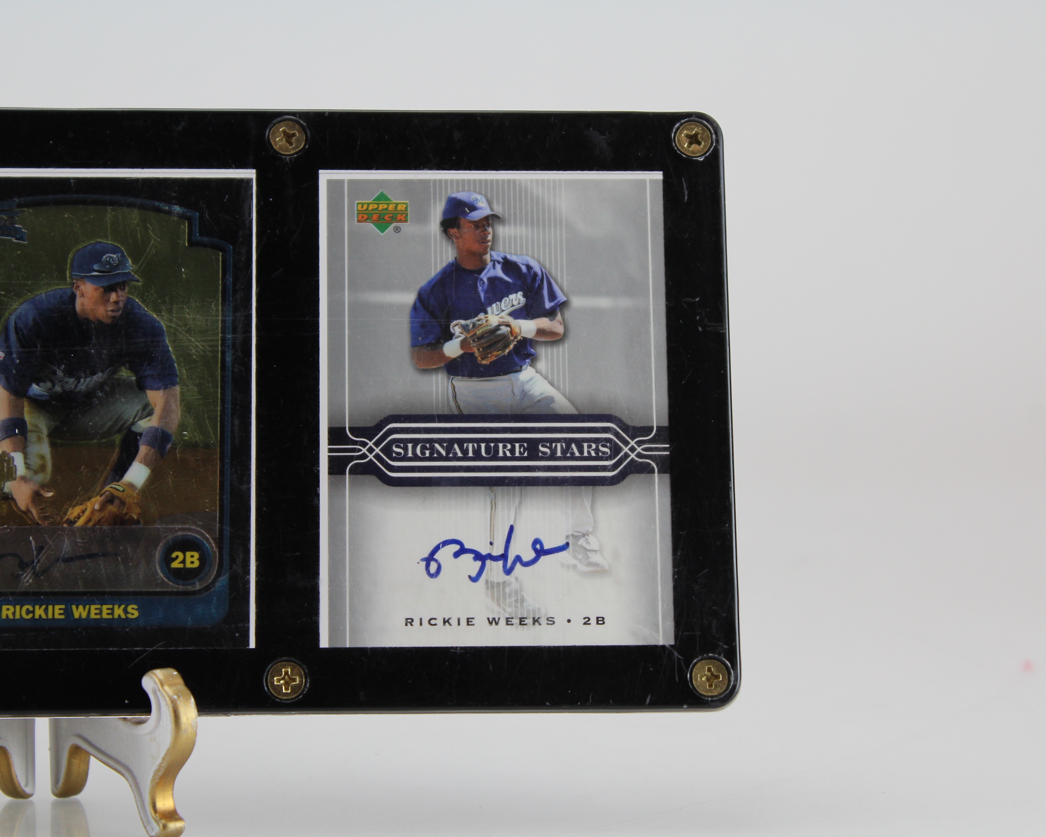 Trio of Rickie Weeks Autographed Cards