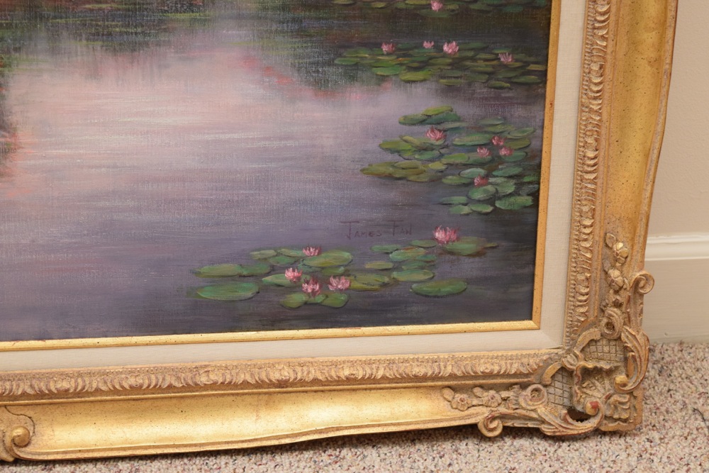 James Fan Original Signed Landscape Oil Painting