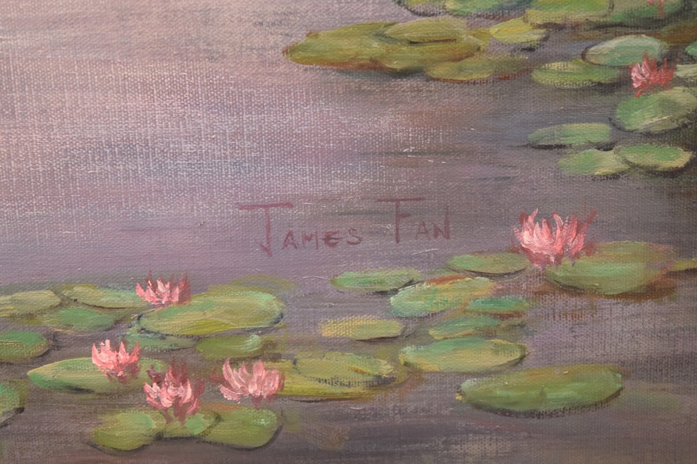 James Fan Original Signed Landscape Oil Painting