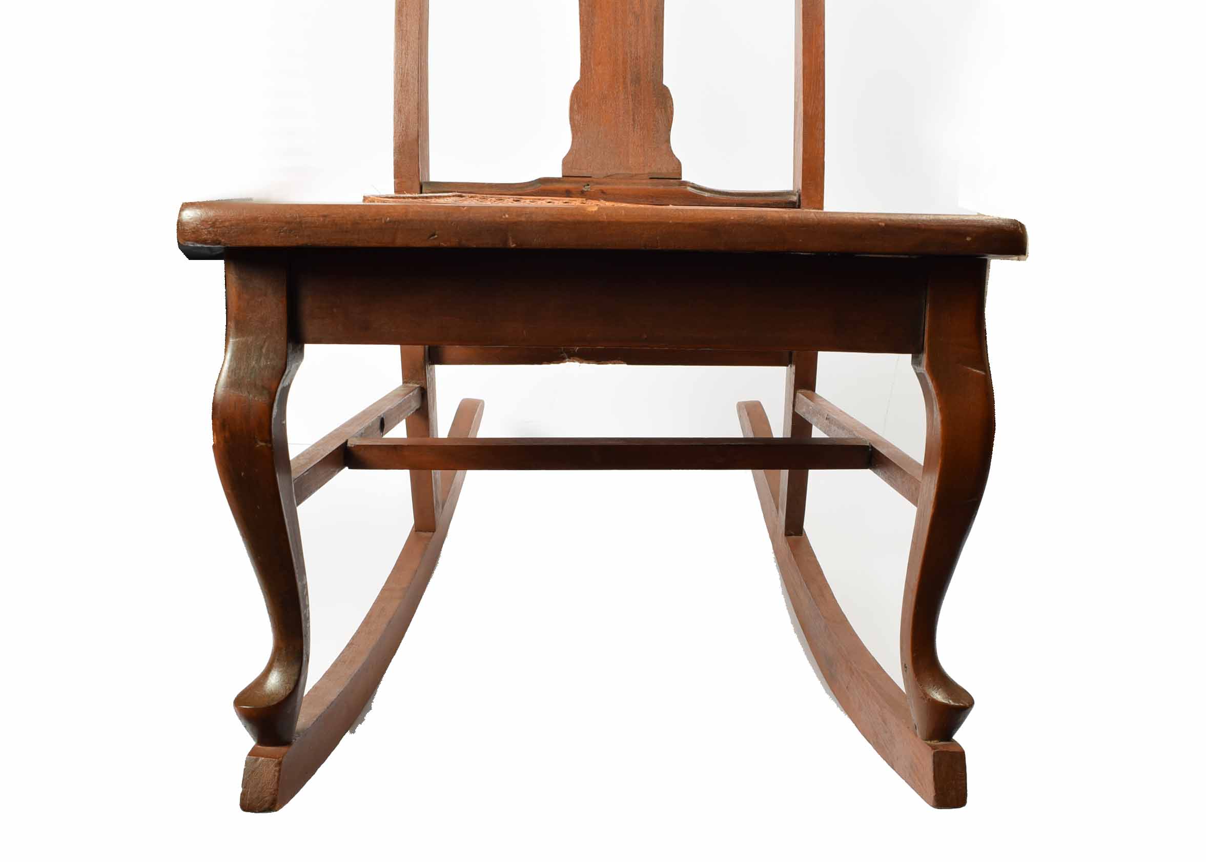 Antique Cane Seat Nursing Rocking Chair