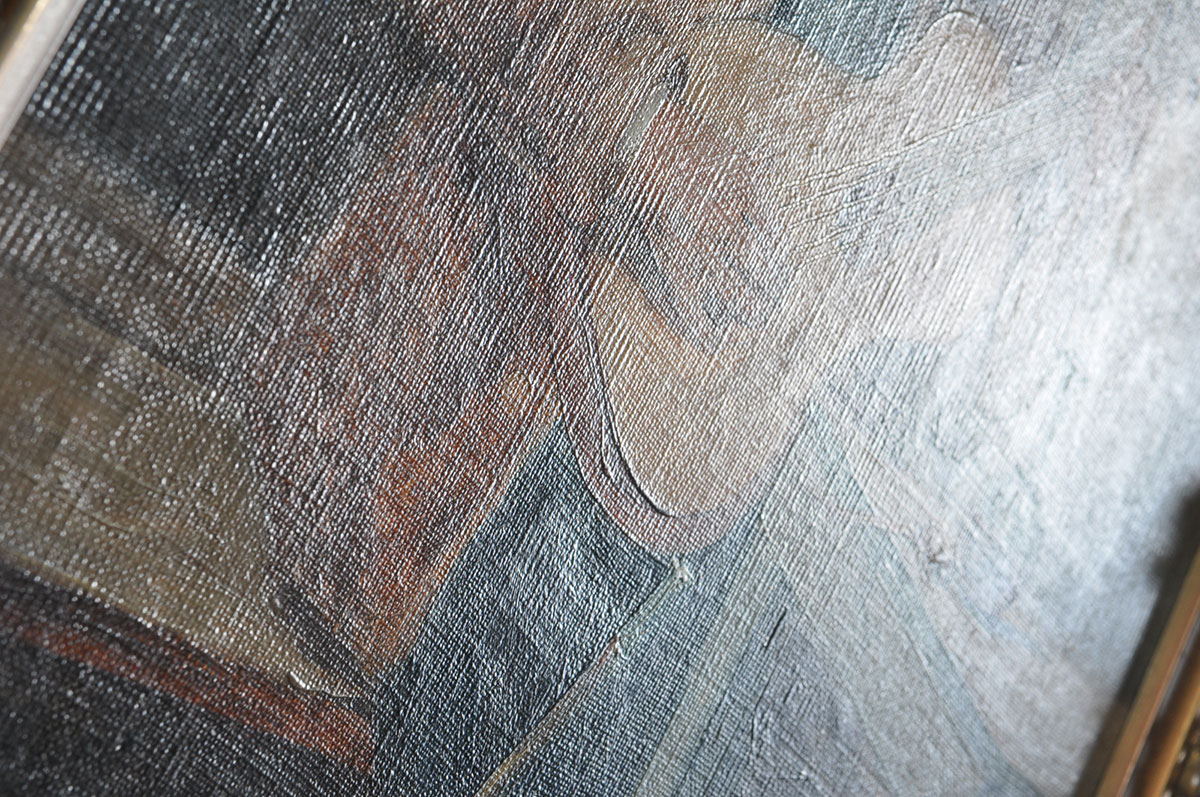 G. Alexo Late 19th-Century Oil Painting on Stretched Canvas