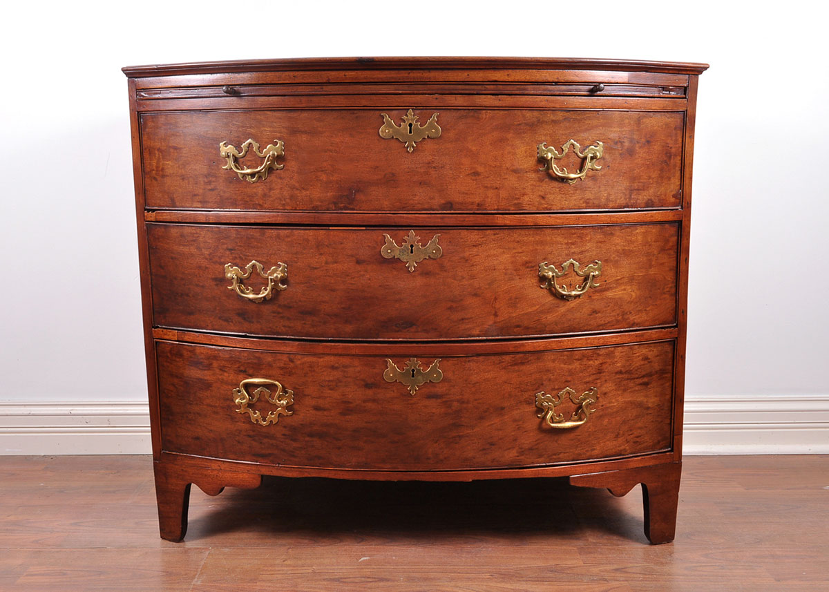 19th Century Bow Front Chest of Drawers