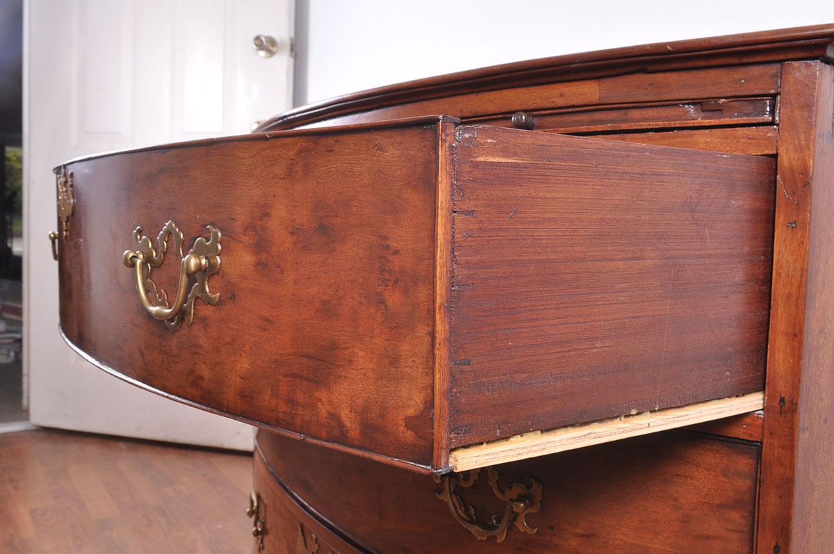 19th Century Bow Front Chest of Drawers