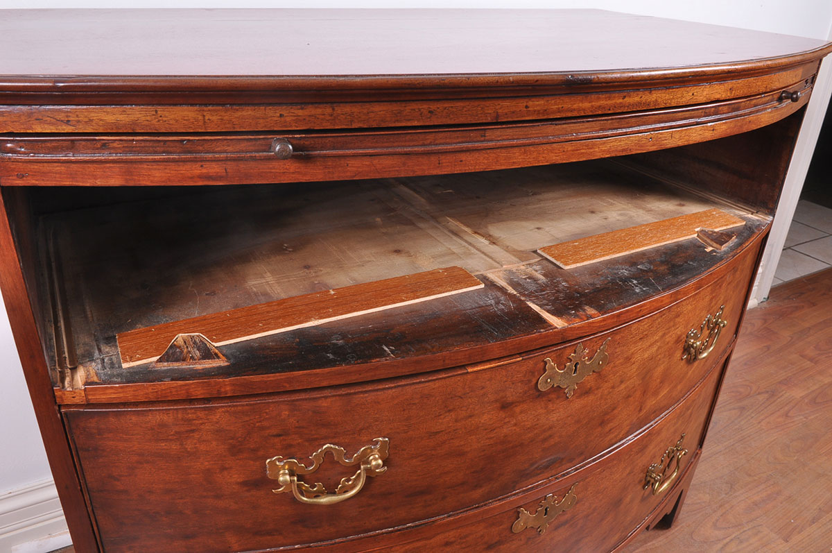 19th Century Bow Front Chest of Drawers