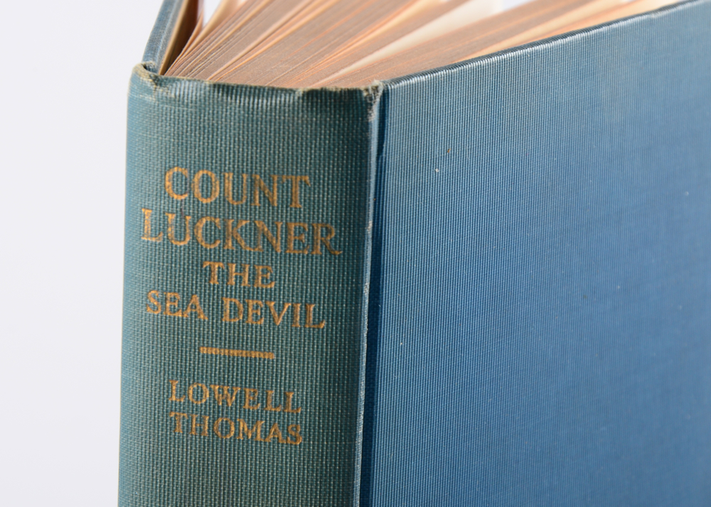 Signed "Count Luckner the Sea Devil" by Lowell Thomas