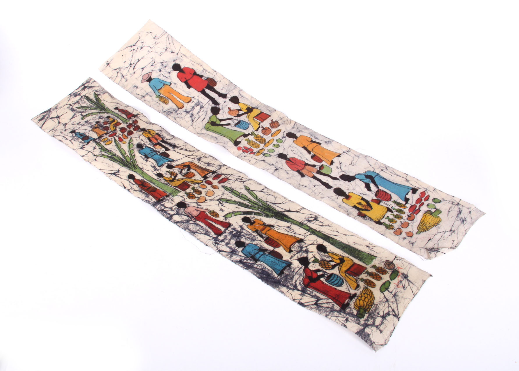 Pair of Ethnic Batik Wall Hangings