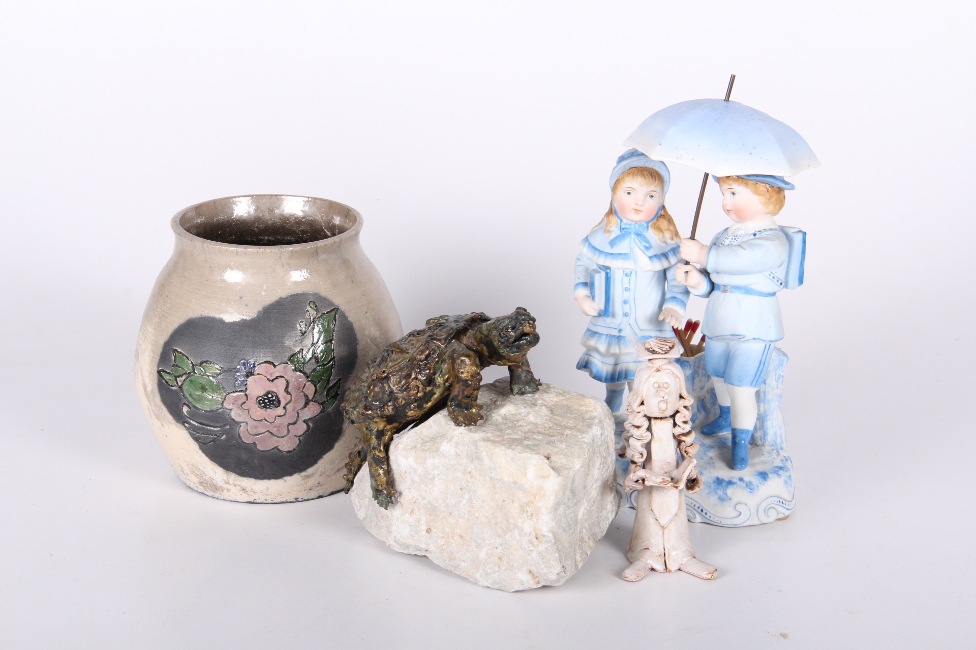 Raku Vase and Figurine Collection
