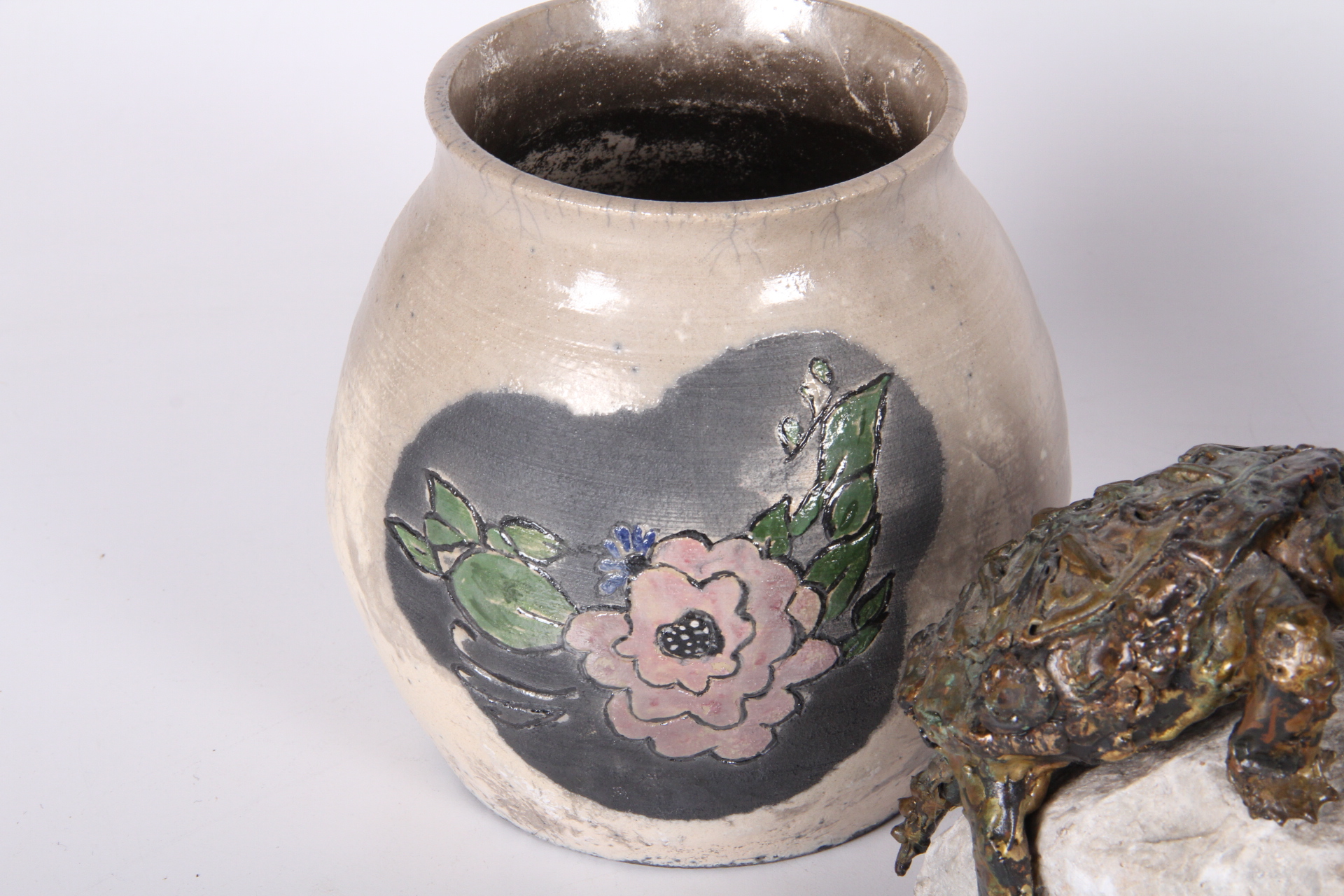 Raku Vase and Figurine Collection