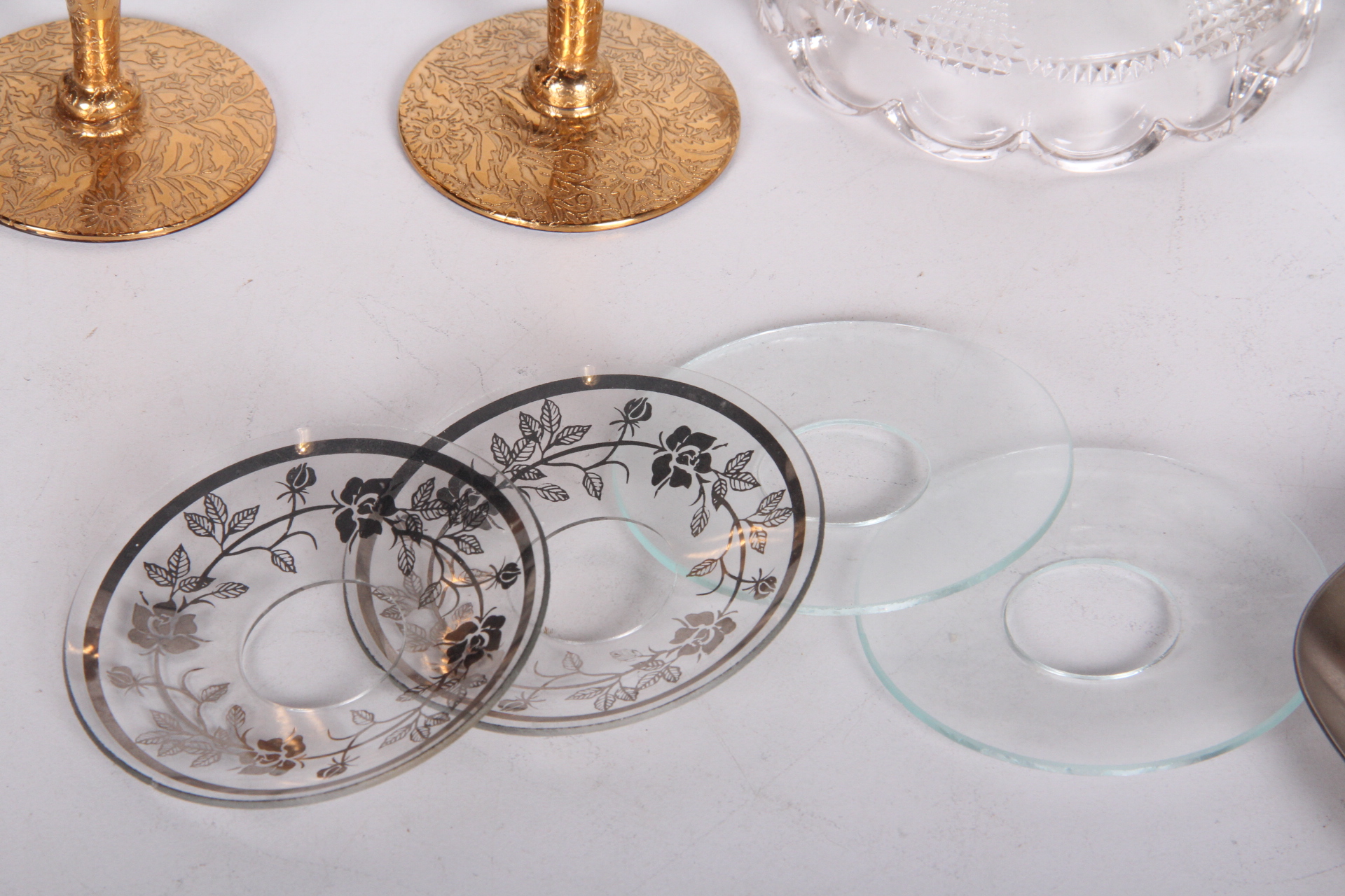 Collection of Glass and Metal Decor