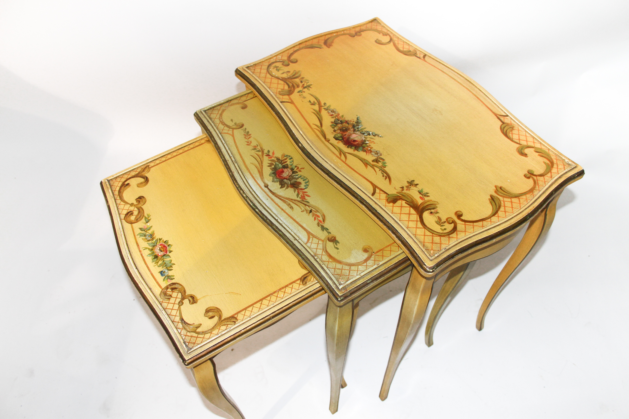 Hand-painted Nesting Tables