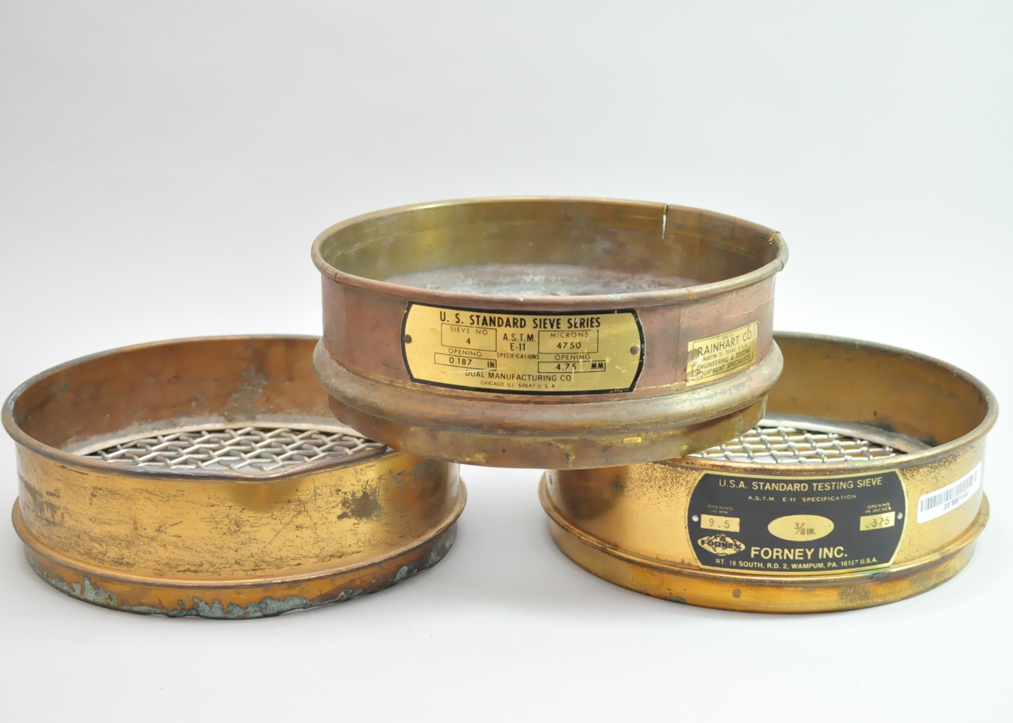 Brass Geological Sieves