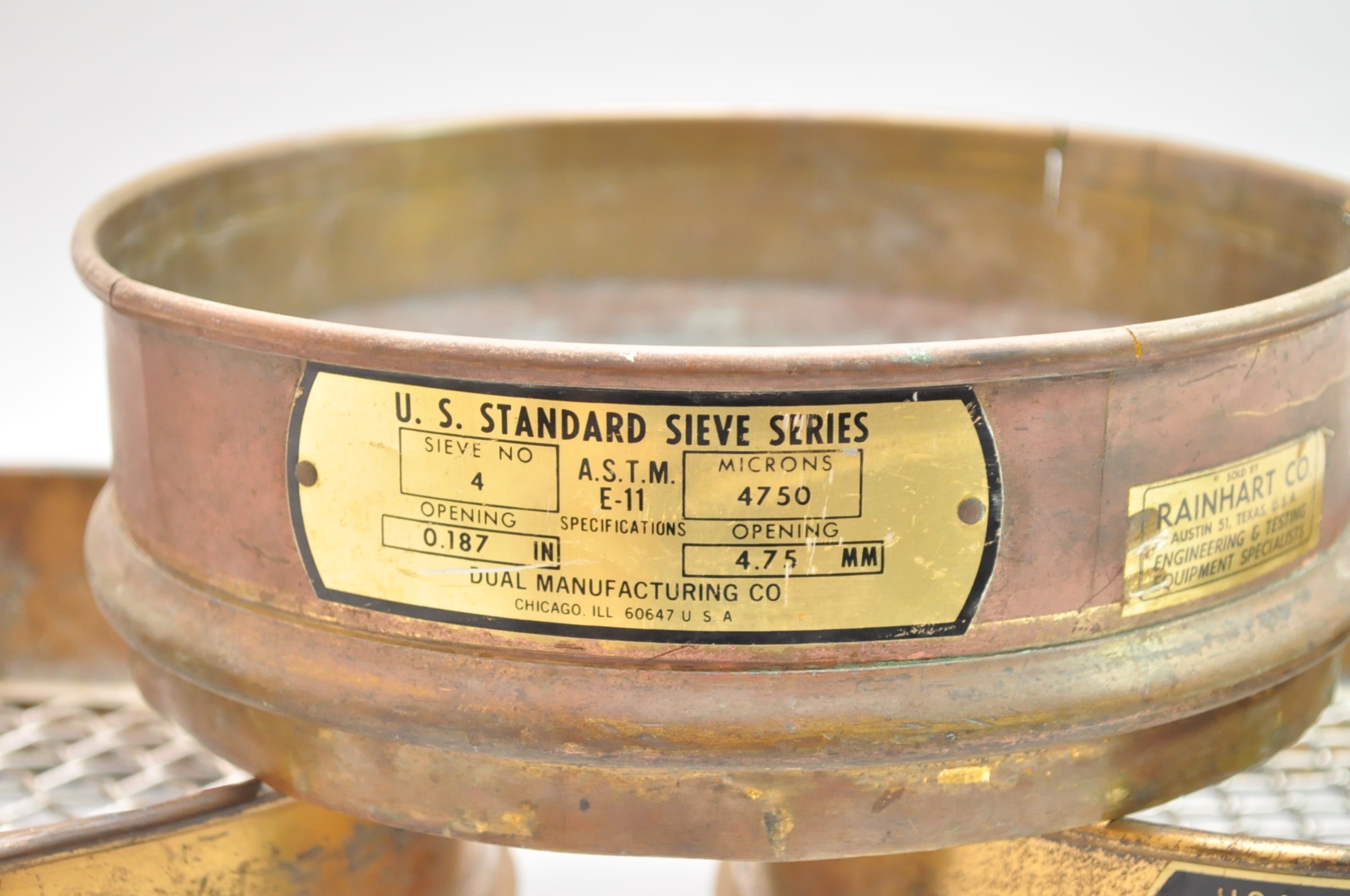 Brass Geological Sieves