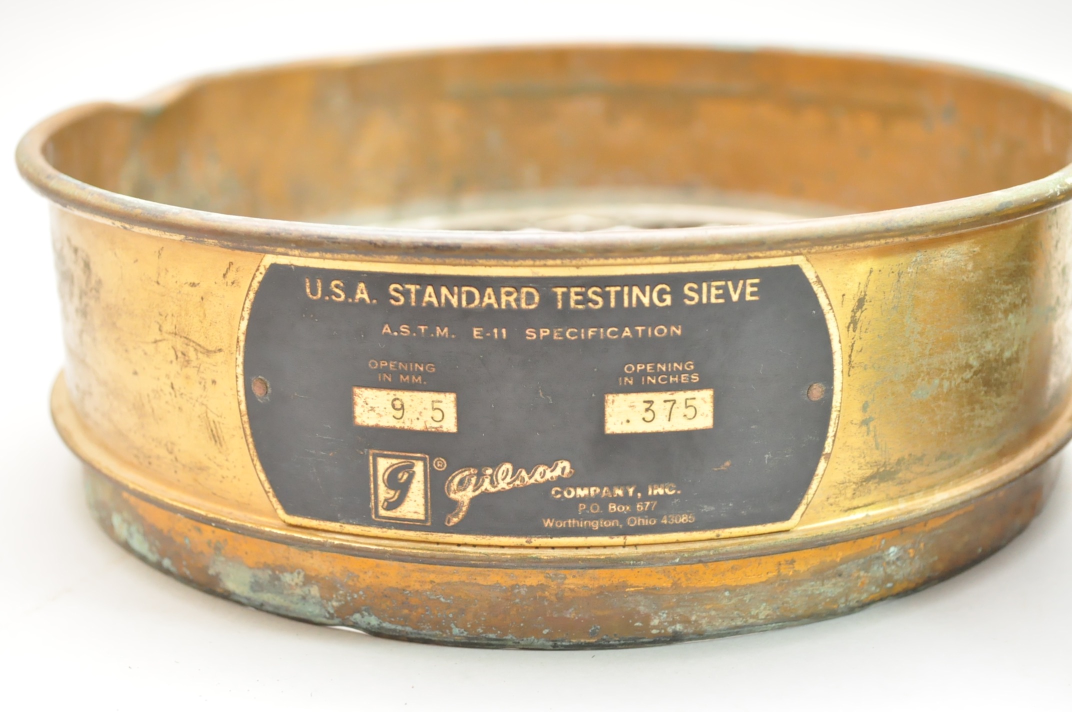 Brass Geological Sieves