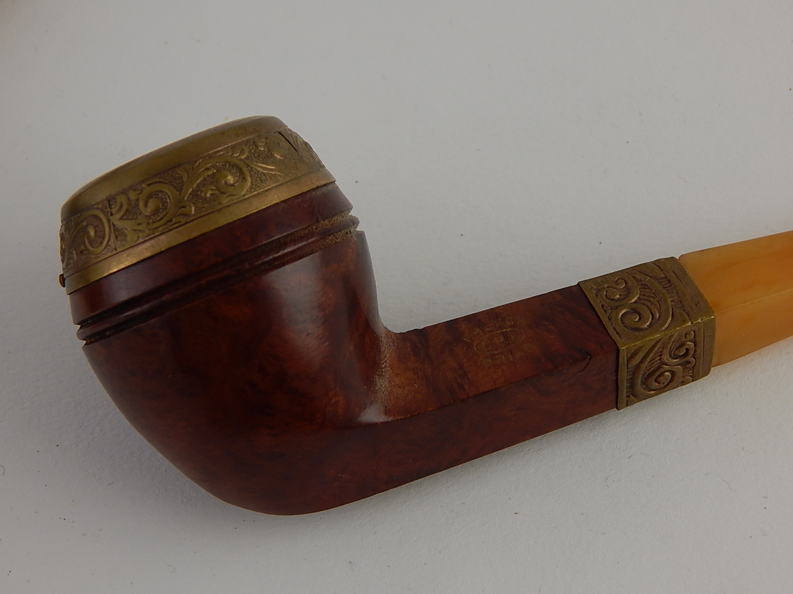 Three Antique Collectible Tobacco Pipes - French Briar