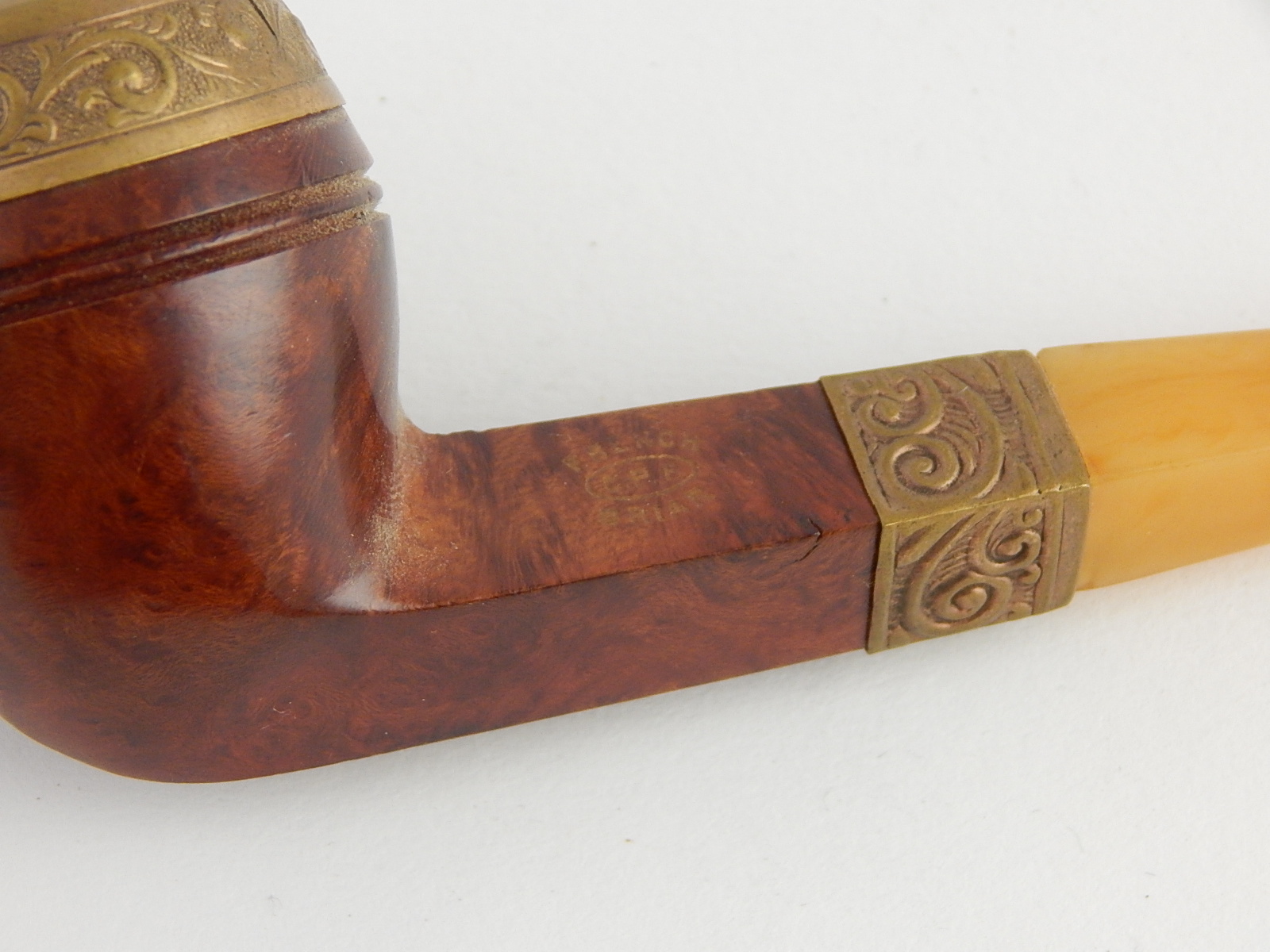 Three Antique Collectible Tobacco Pipes - French Briar