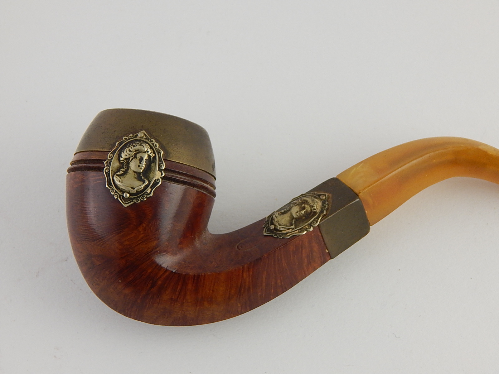 Three Antique Collectible Tobacco Pipes - French Briar