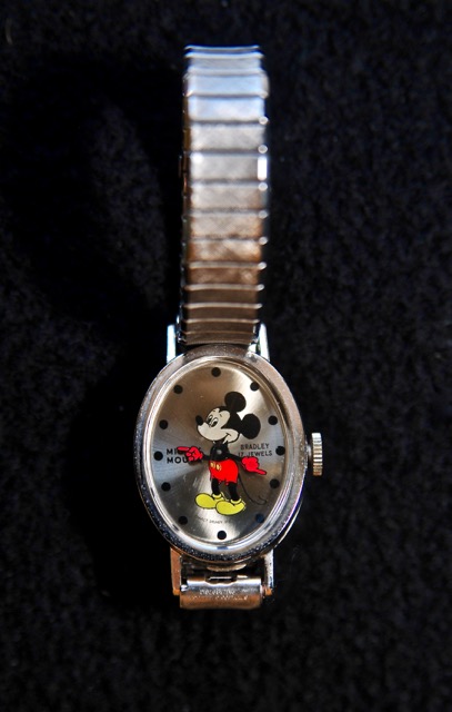 Trio of Mickey Mouse Watches and Original Red Watch Box