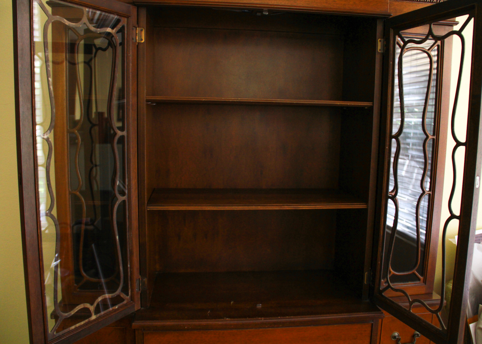 Mahogany Finished China Cabinet
