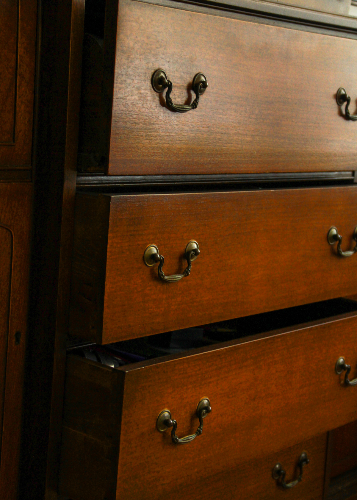 Mahogany Finished China Cabinet