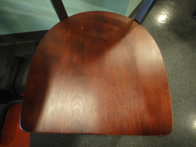 Small Round Cafe Table and Two Chairs Turquoise Corian Top