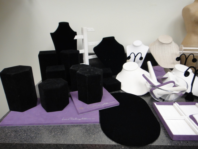 Huge Group of Jewelry Display Stands