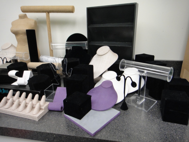 Huge Group of Jewelry Display Stands