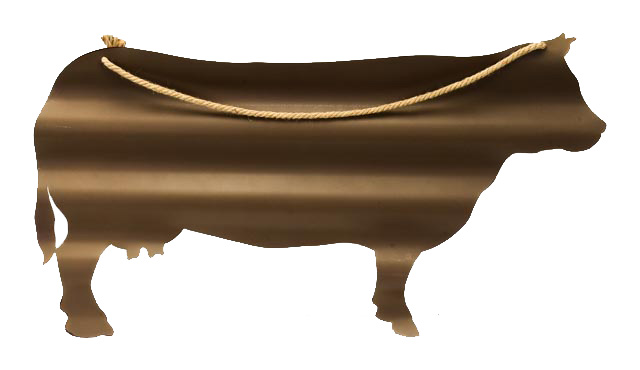 Cow Parts Hanging Sign