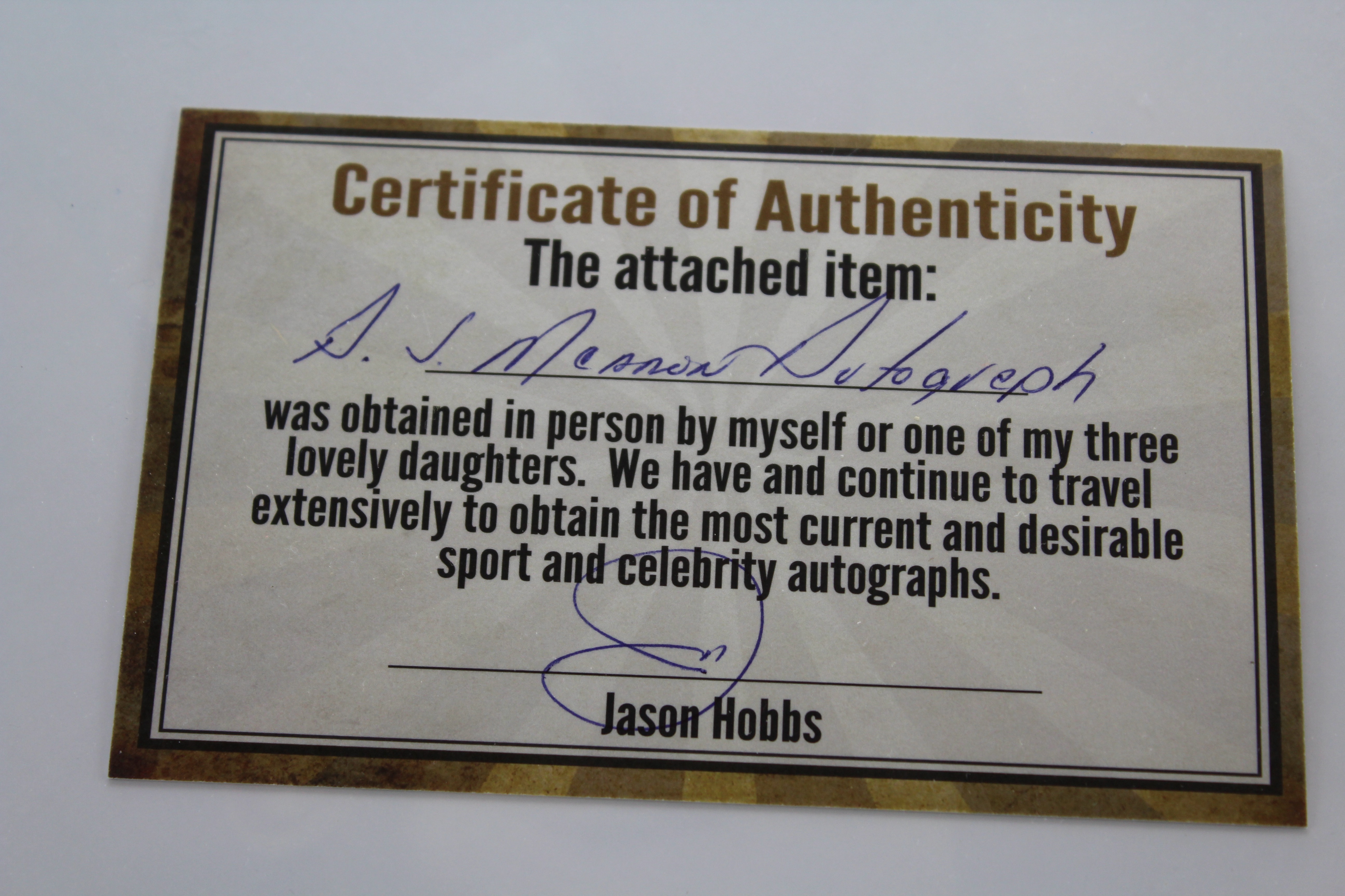 A.J. McCarron Autographed Photo