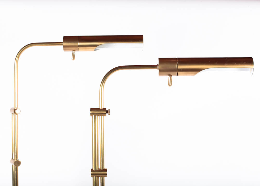 Pair of Frederick Cooper Pharmacy Lamps in Brass