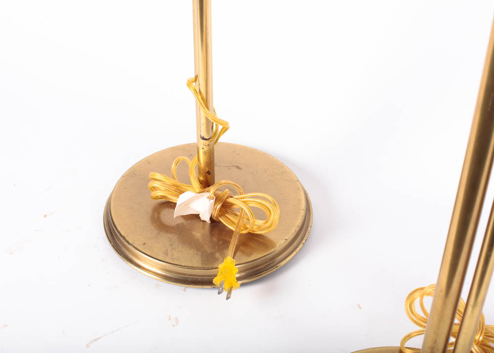 Pair of Frederick Cooper Pharmacy Lamps in Brass