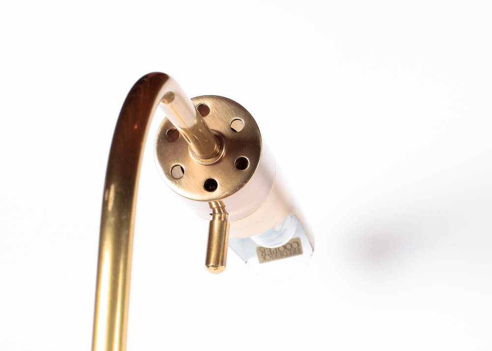 Pair of Frederick Cooper Pharmacy Lamps in Brass