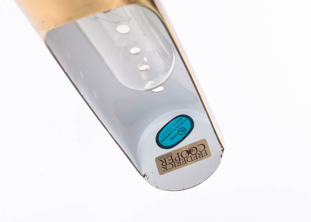 Pair of Frederick Cooper Pharmacy Lamps in Brass