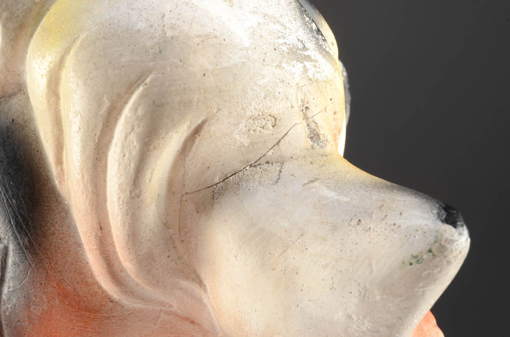 Vintage Chalkware Figural Cow Piggy Bank