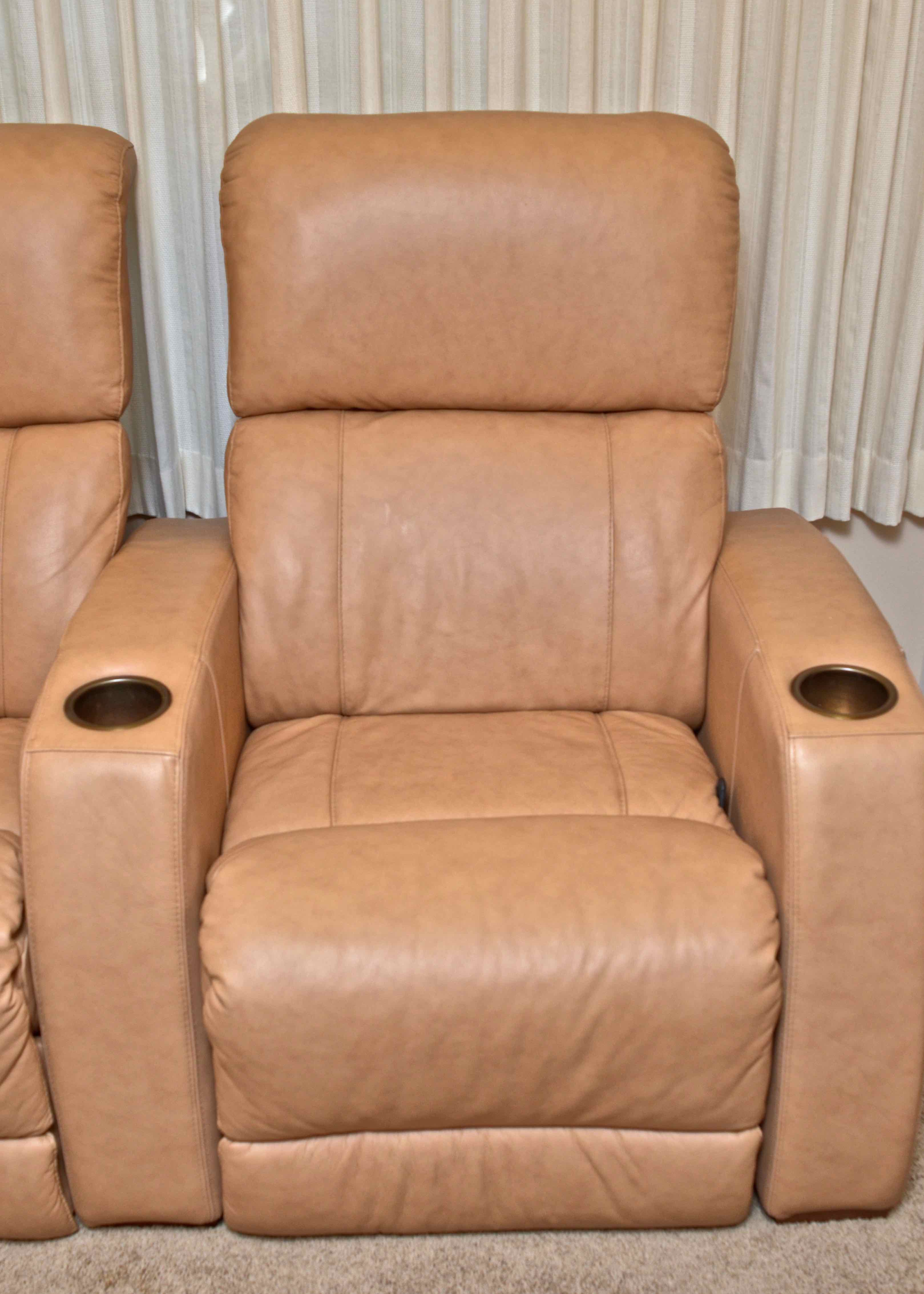 Theater Seating Group of Electric Recliners by Matter Brothers