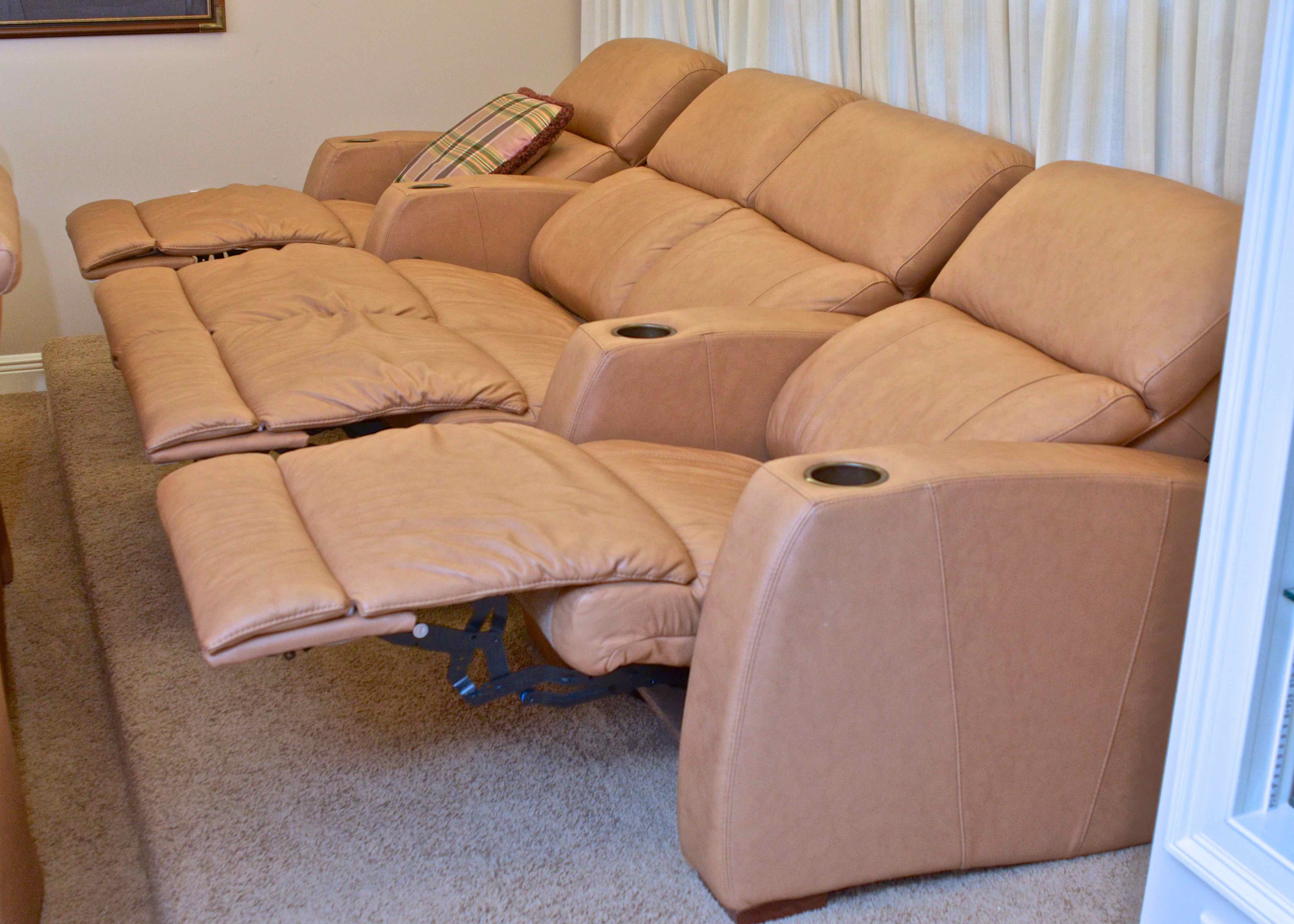 Theater Seating Group of Electric Recliners by Matter Brothers