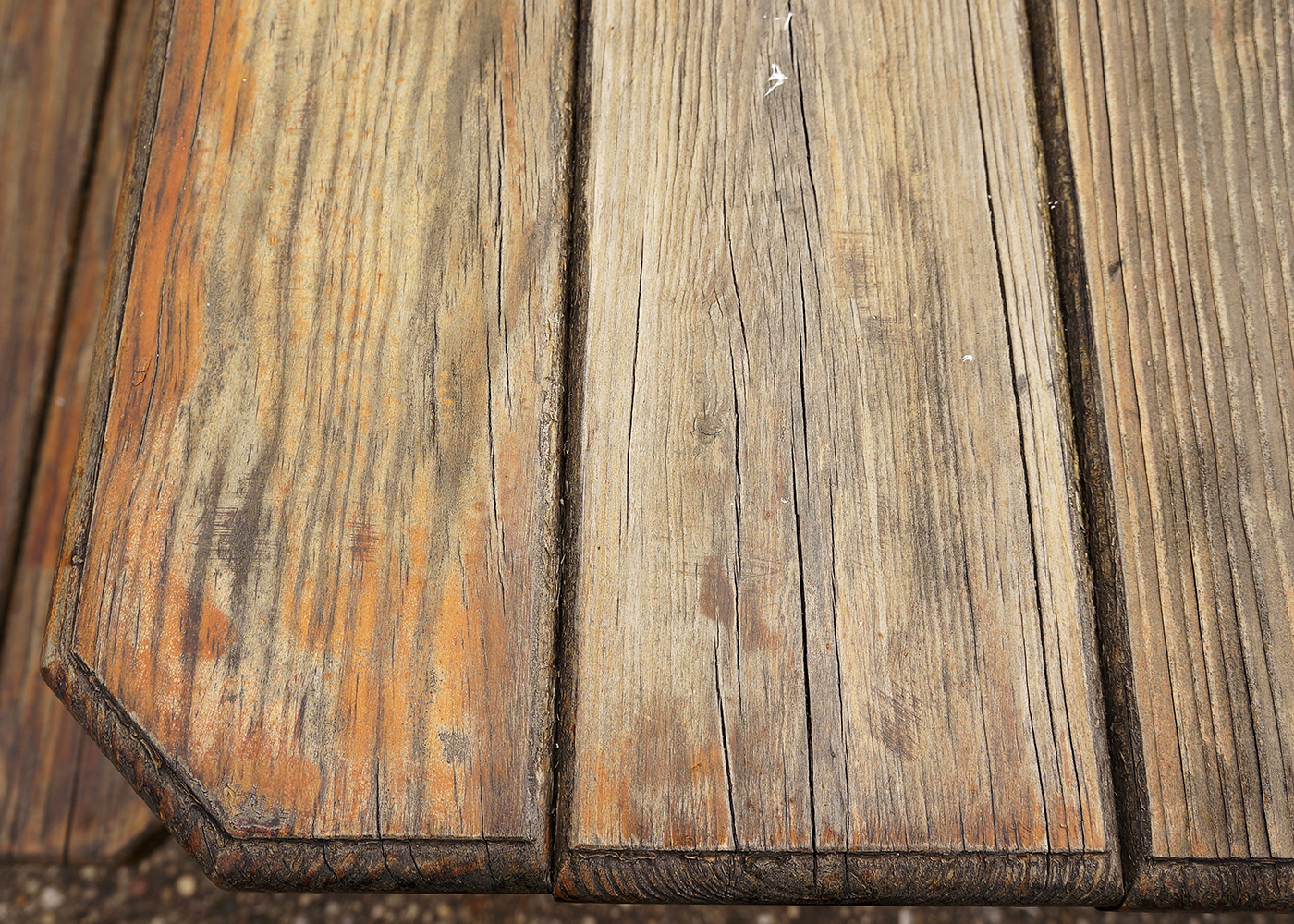 Large Vintage Pine Picnic Table