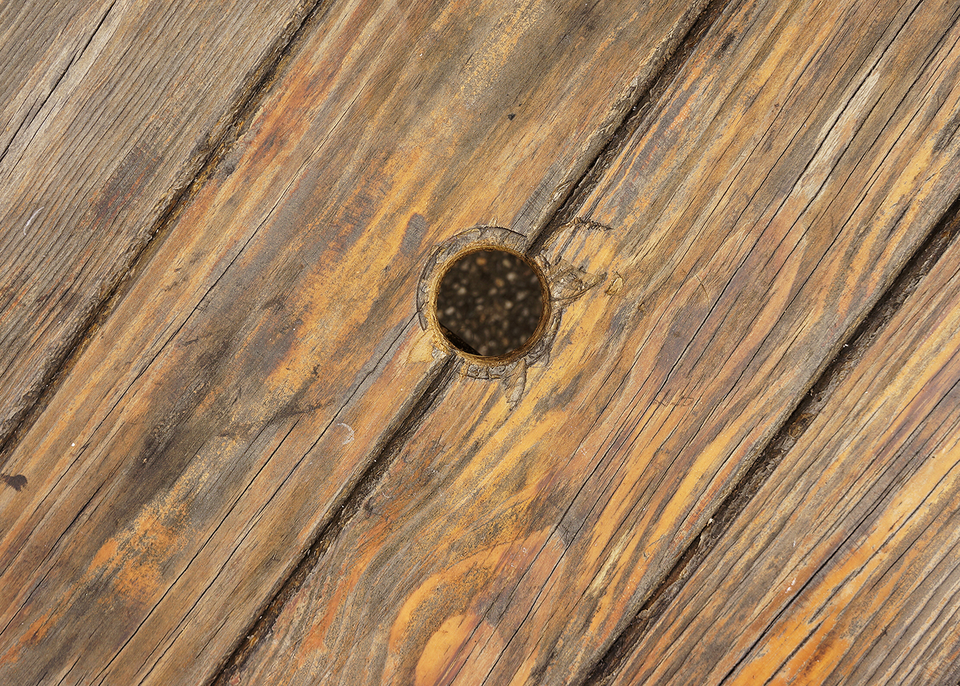 Large Vintage Pine Picnic Table