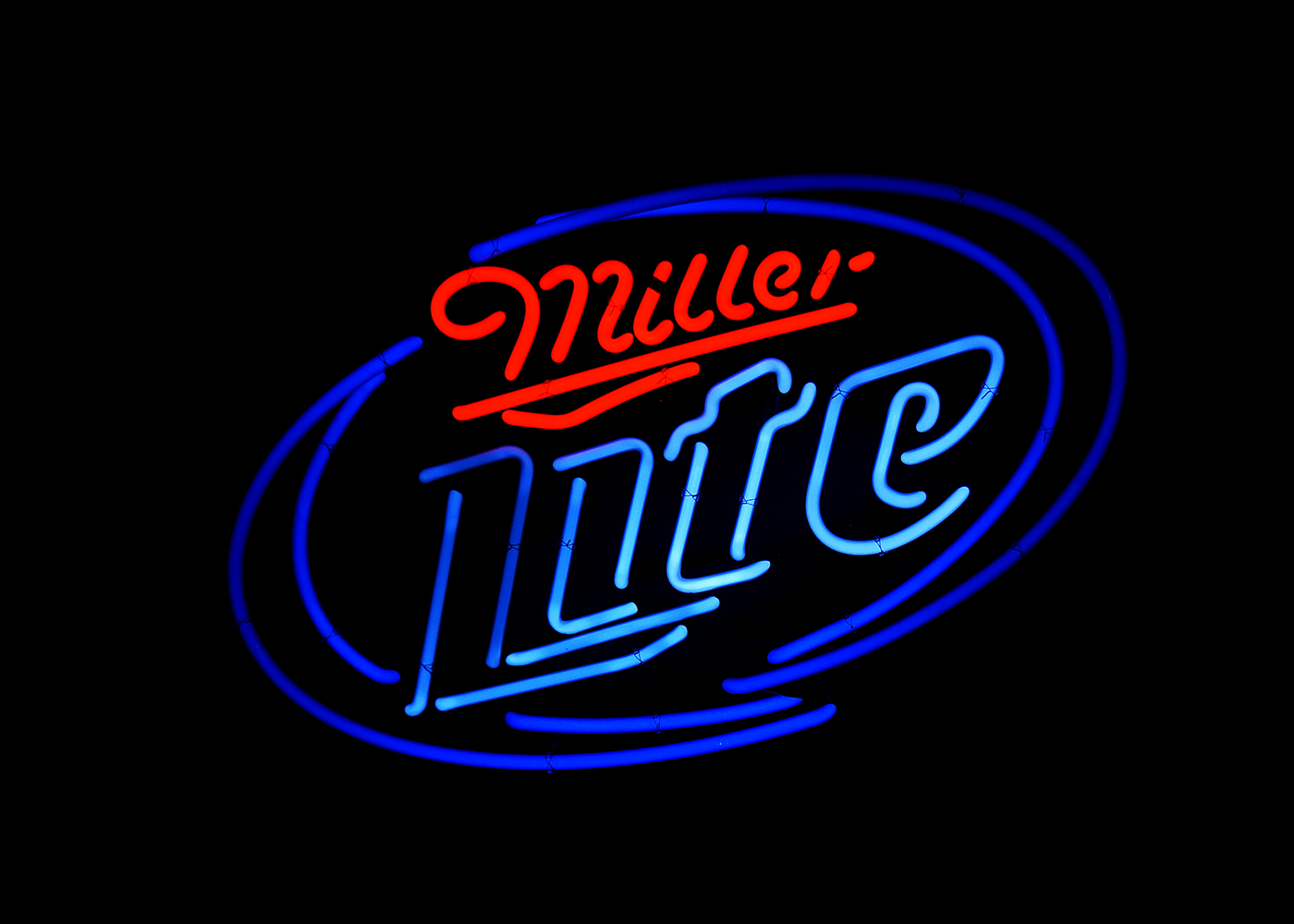 Miller Lite Horse Racing Neon Sign