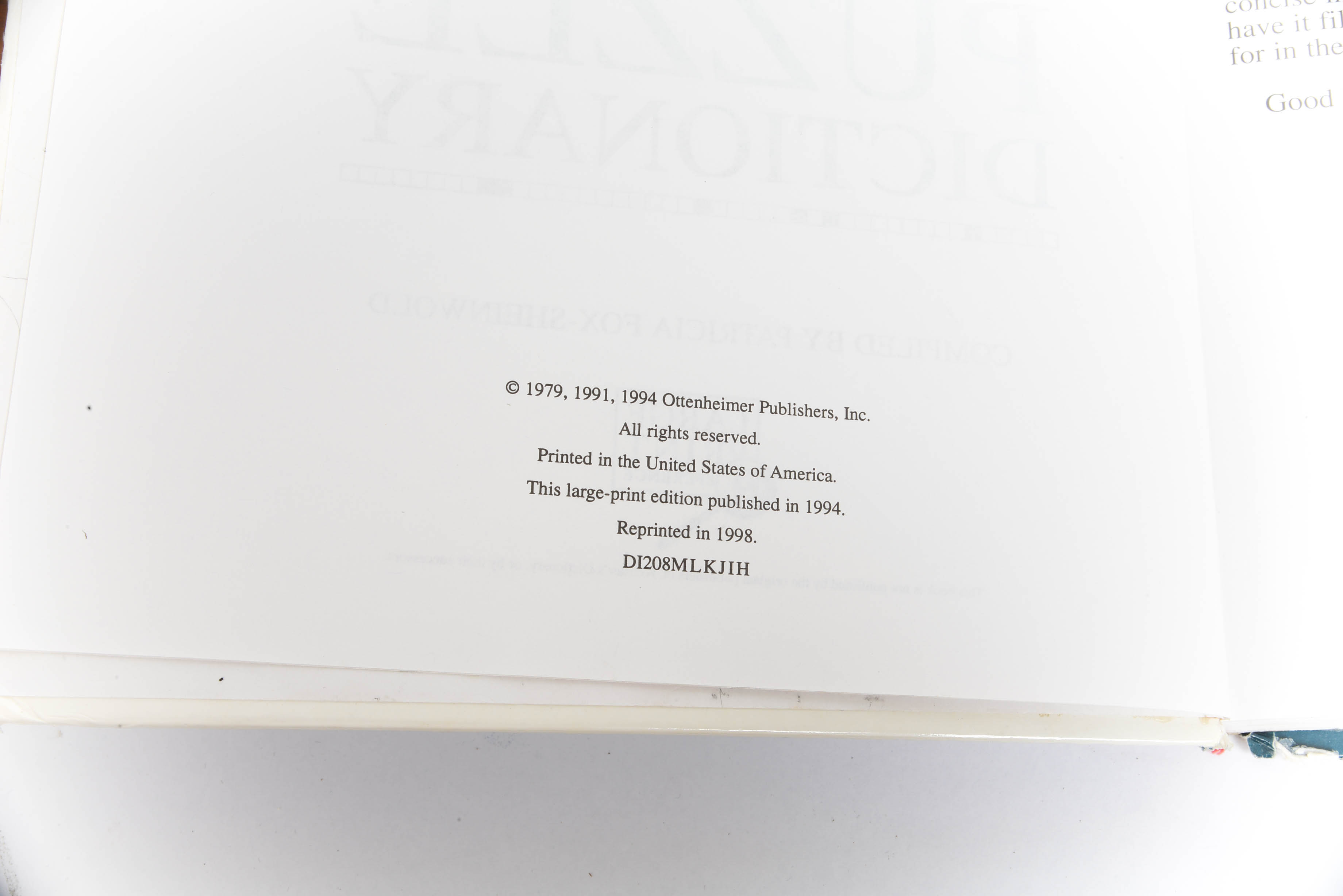 Vintage Reference Books