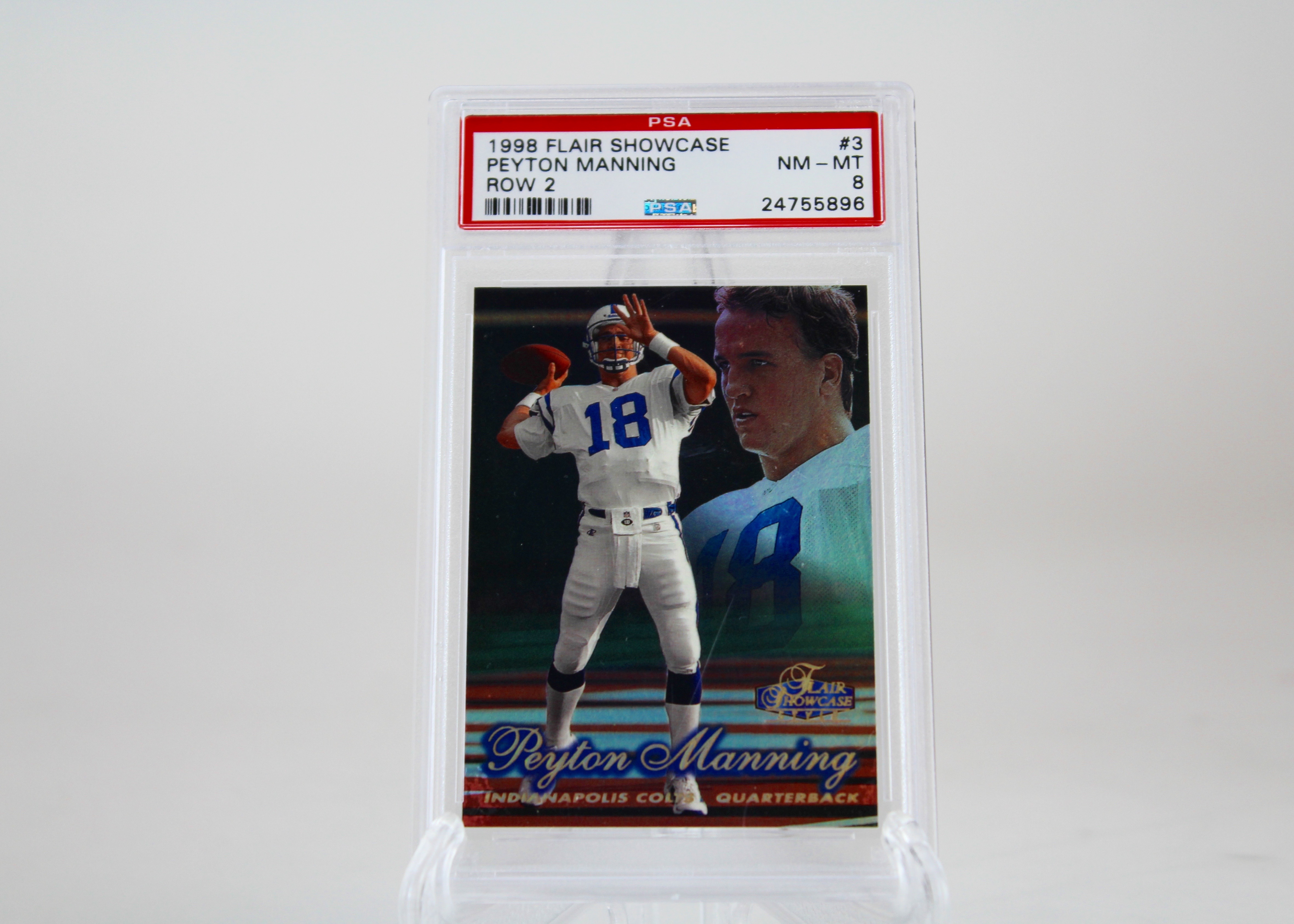 Duo of 1998 Peyton Manning Rookie Cards