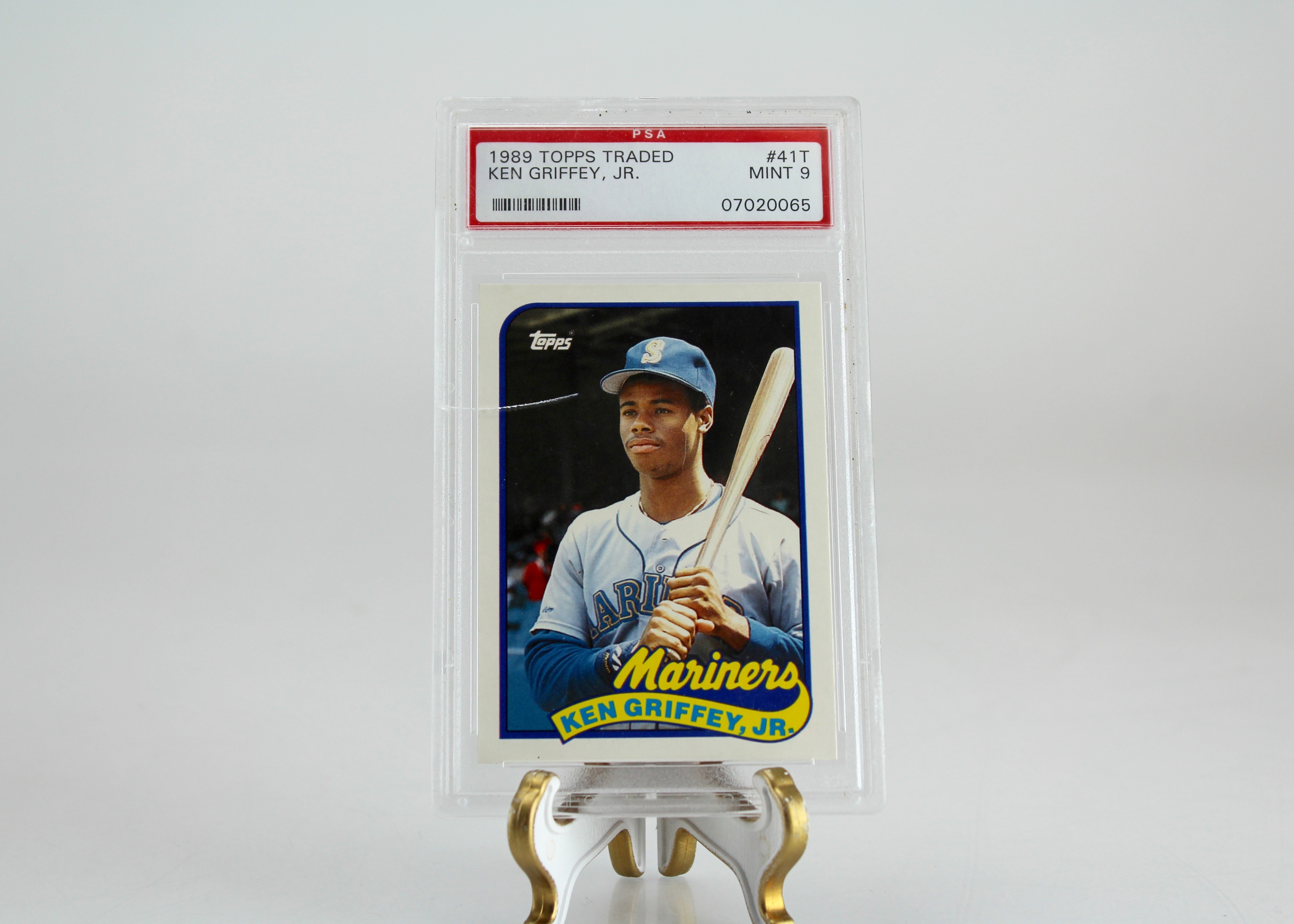 1989 Topps Traded Ken Griffey, Jr. Graded Mint 9 Baseball Card