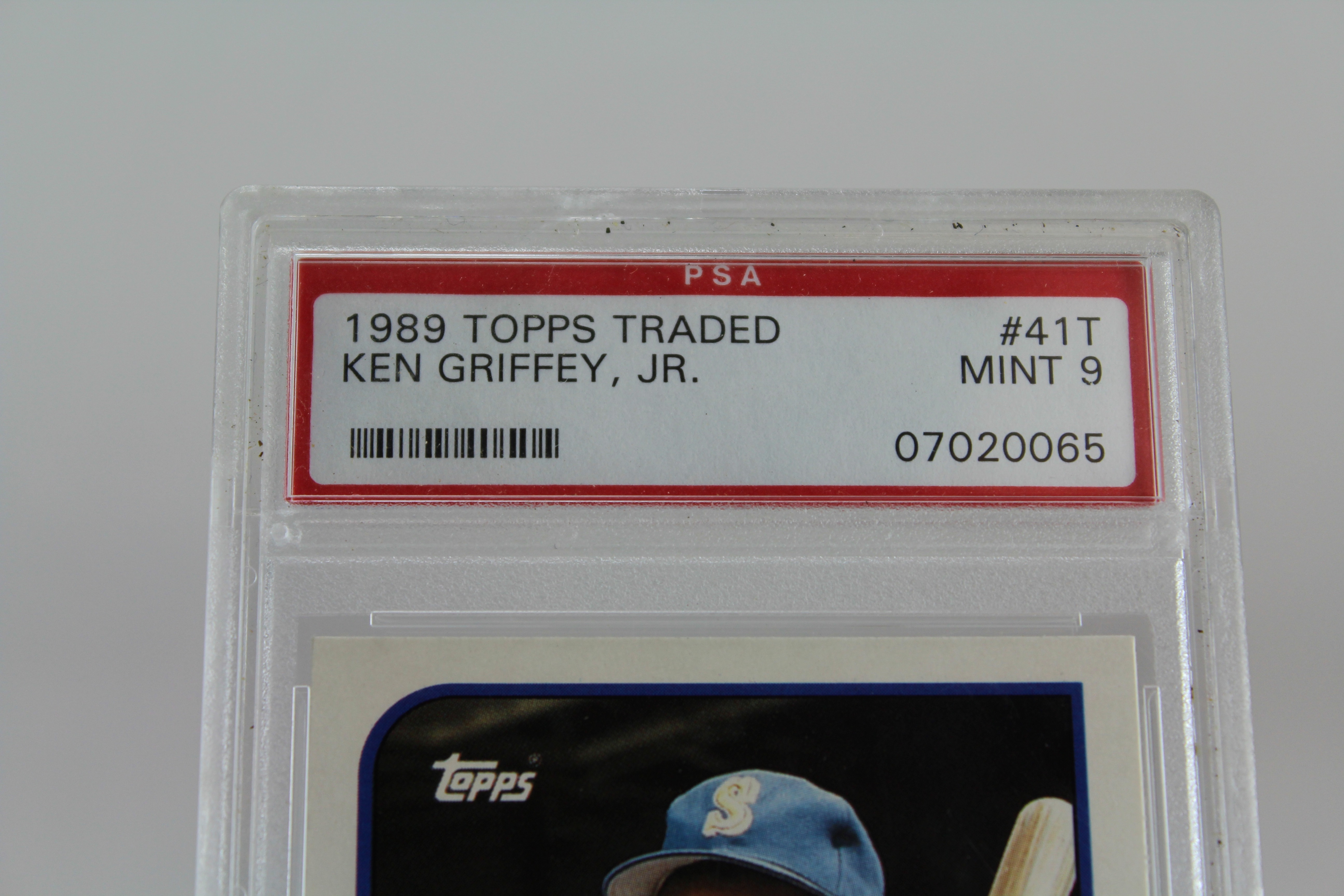 1989 Topps Traded Ken Griffey, Jr. Graded Mint 9 Baseball Card