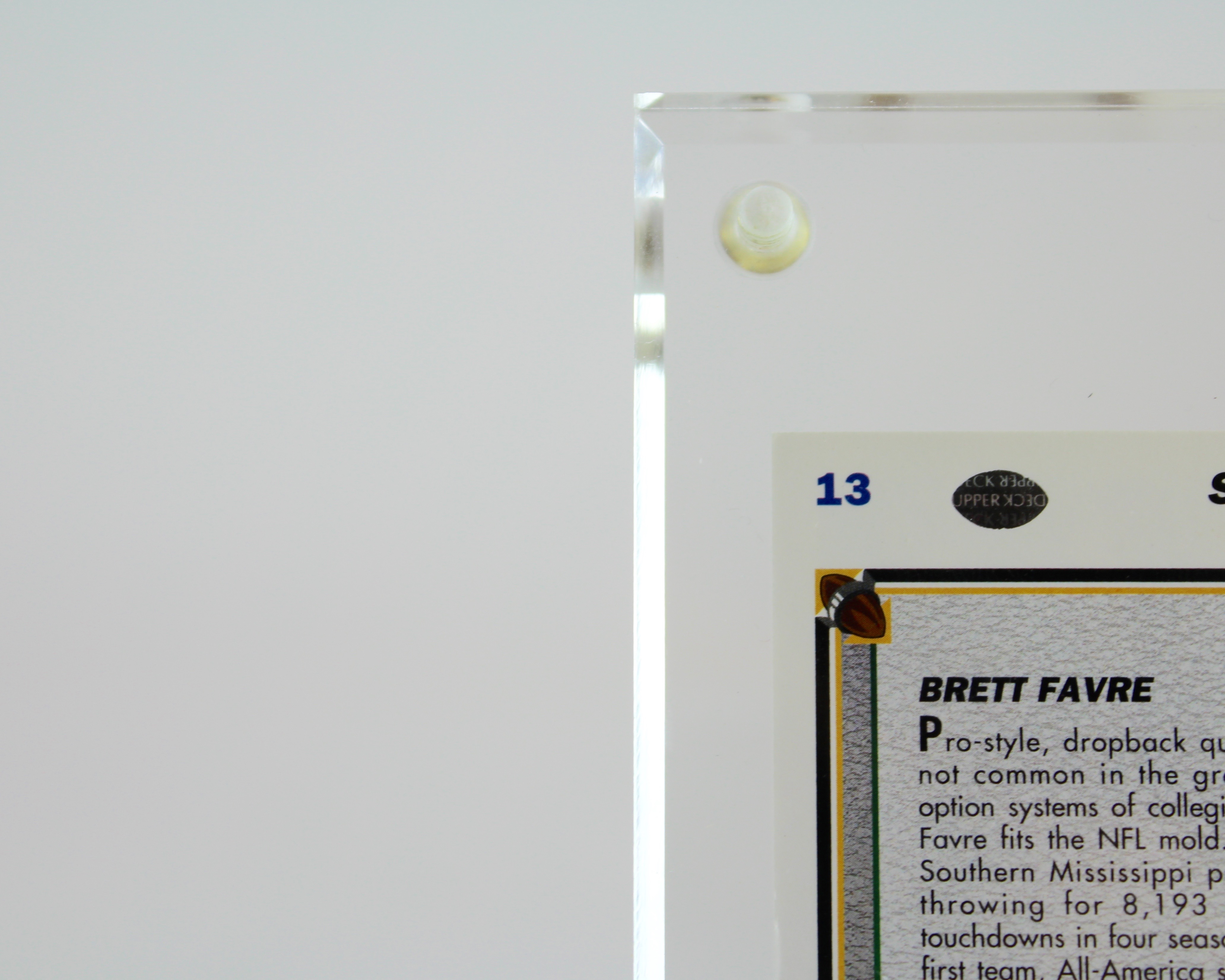 Brett Favre Autographed Upper Deck#13 Atlanta Falcons Rookie Card