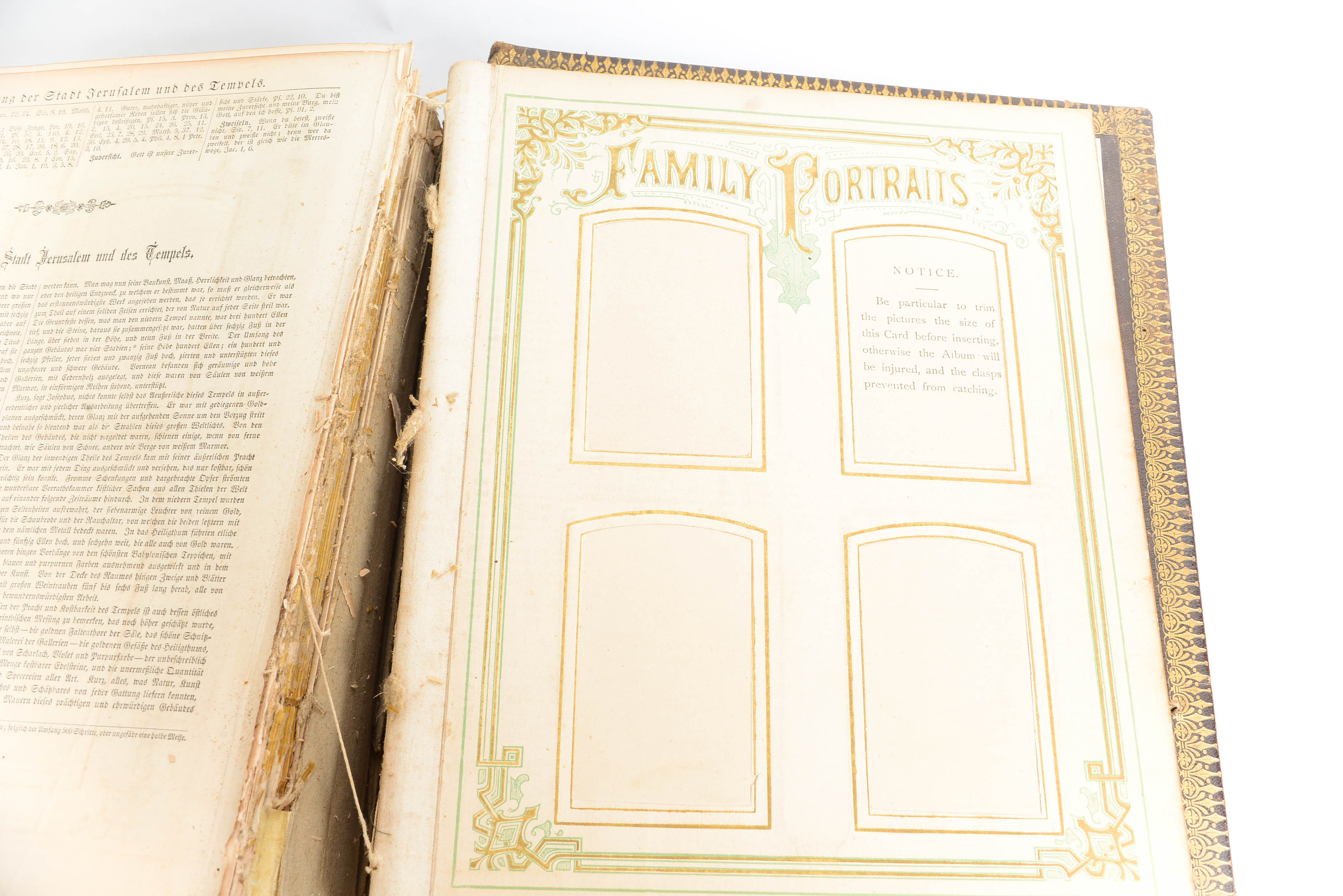 Antique German Family Bible