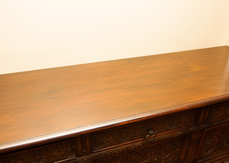 Early 20th Century Jacobean Revival Oak Sideboard Console
