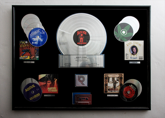 Death Row Records RIAA Multi Platinum Certification Plaque EBTH