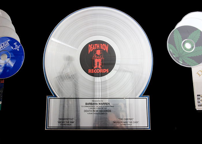 Death Row Records RIAA Multi-Platinum Certification Plaque