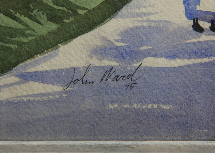 John Ward Framed Original Watercolor
